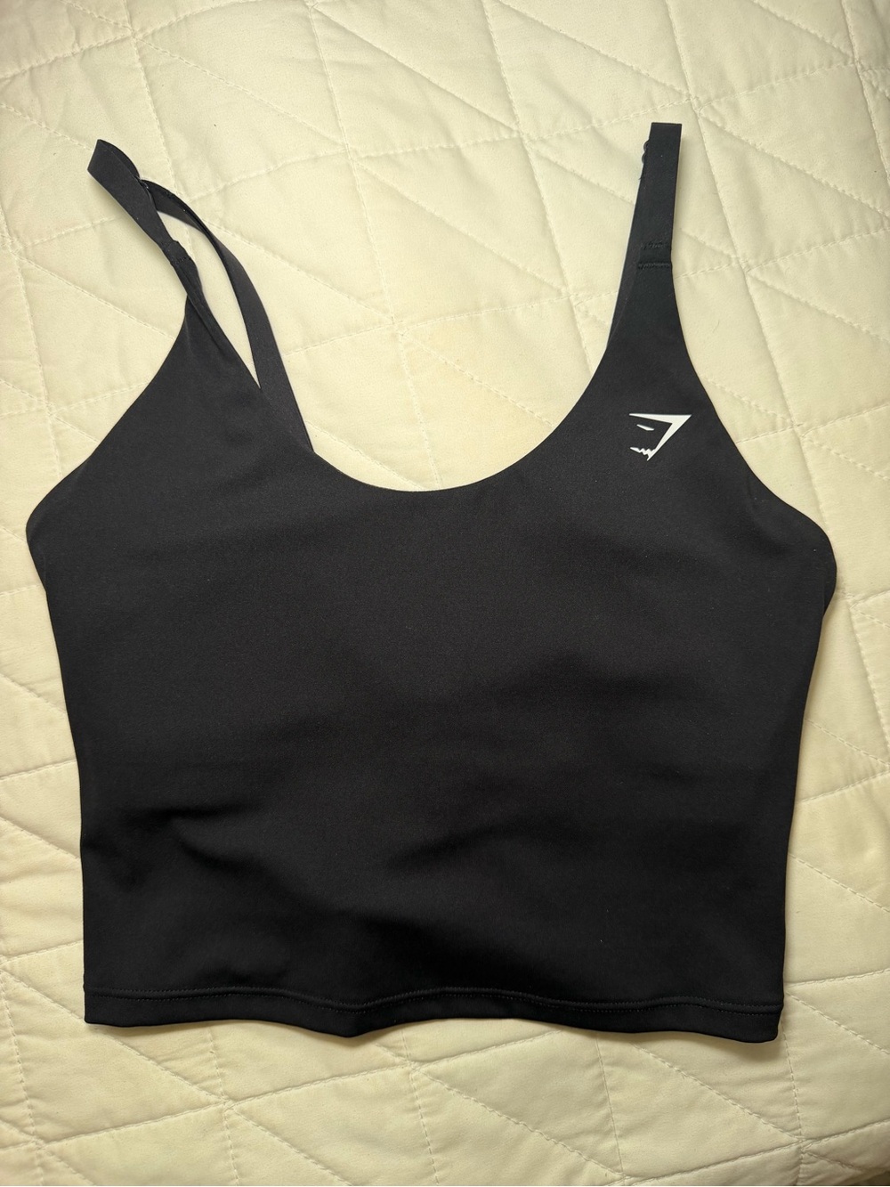 Gymshark TRAINING CAMI TANK WITH SHELF, SZ XS, Black - Picture 2 of 4